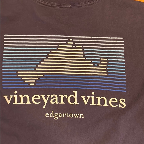 Vineyard Vines Edgartown Navy Graphic Tee large 16 - Picture 2 of 5